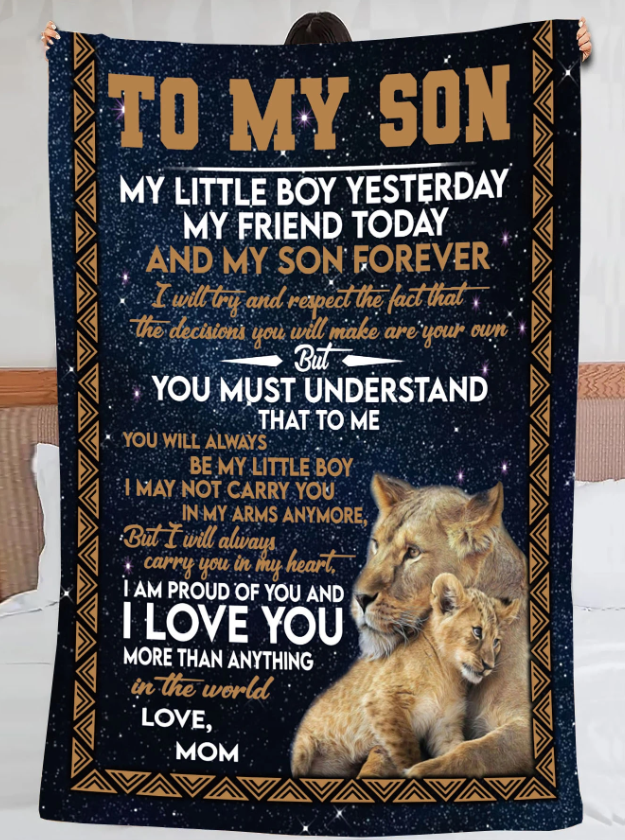 Deken - Voor mijn Zoon - Zacht en mooi