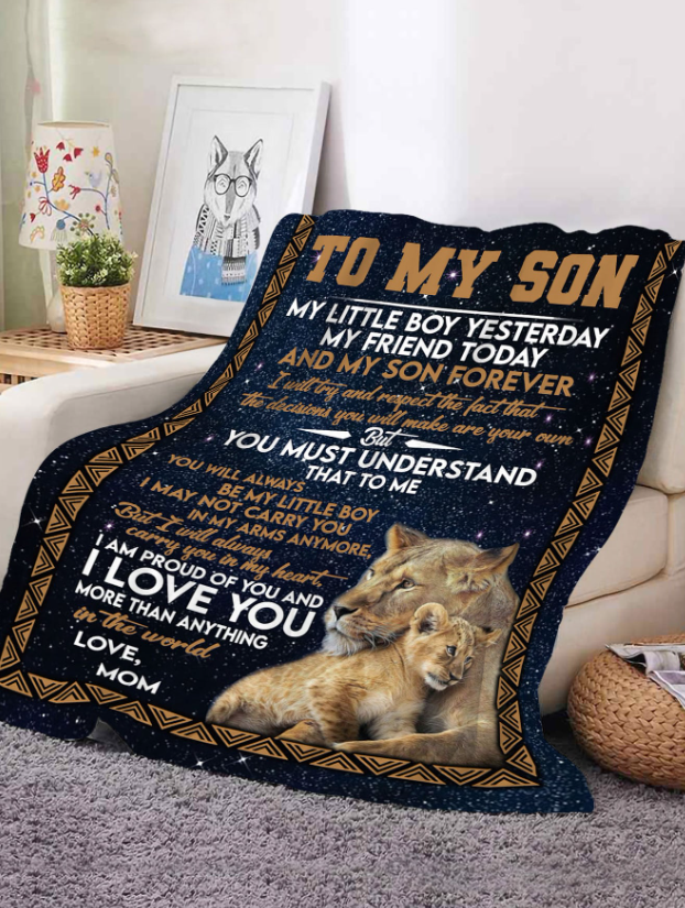 Deken - Voor mijn Zoon - Zacht en mooi