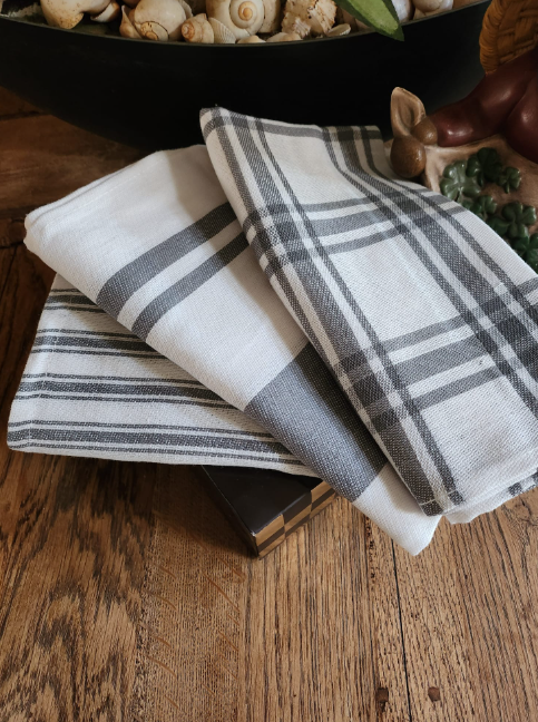 Theedoeken - Keukendoeken - Set - Grijs