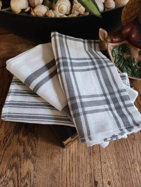 Theedoeken - Keukendoeken - Set - Grijs
