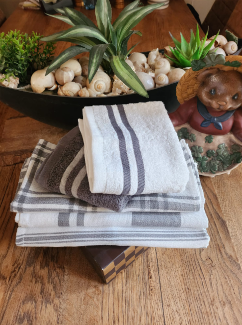 Theedoeken - Keukendoeken - Set - Grijs