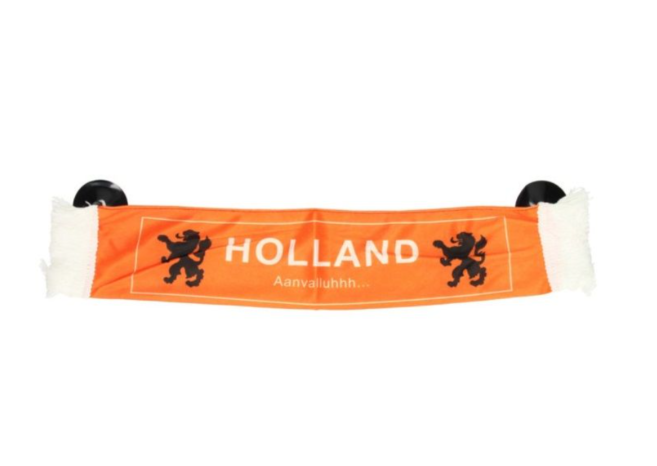 Smalle HOLLAN banner voor op raam