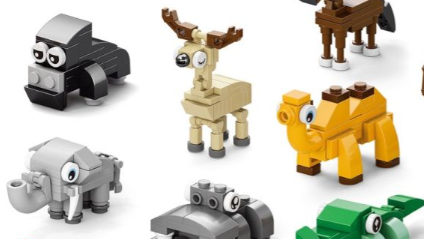 Willekeurig dieren bouwblokjes