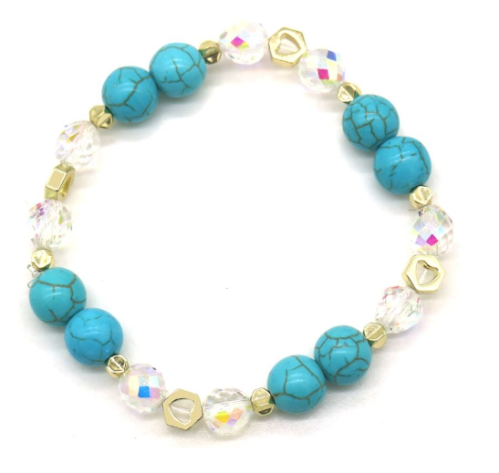 Een willekeurige kleur kralenarmband