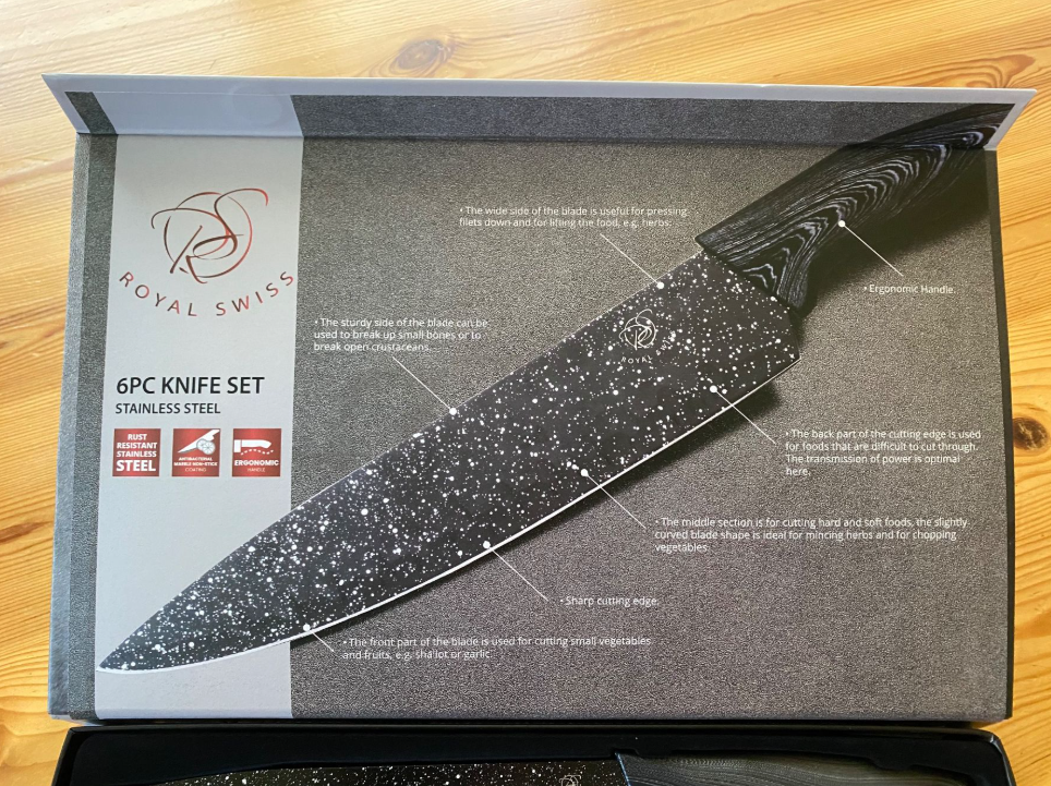 6 delig - Royal Swiss Keuken Messenset