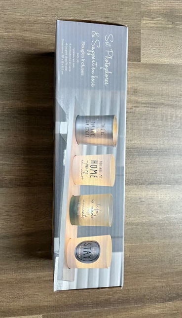 4-delige Kaarzen-set - Theelichthouders