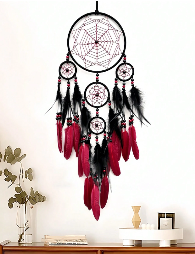 Rood-Zwarte Dromenvanger - Prachtig