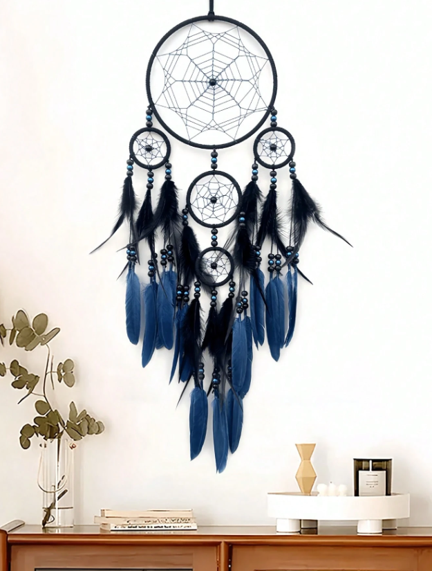 Blauw-Zwarte Dromenvanger - Prachtig