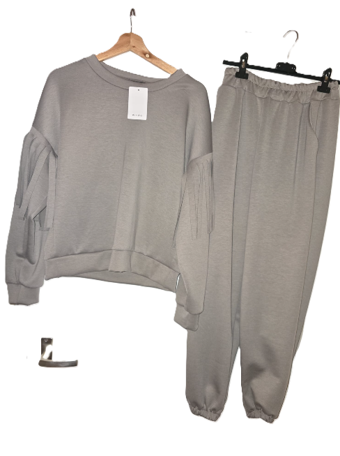 Een heerlijk zacht Huispak - Kleur Grijs