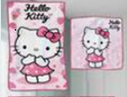 Driedelige set van handdoeken - Hello Kitty