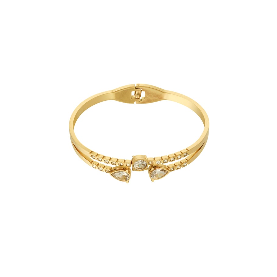 RVS Goudkleurige druppel armband