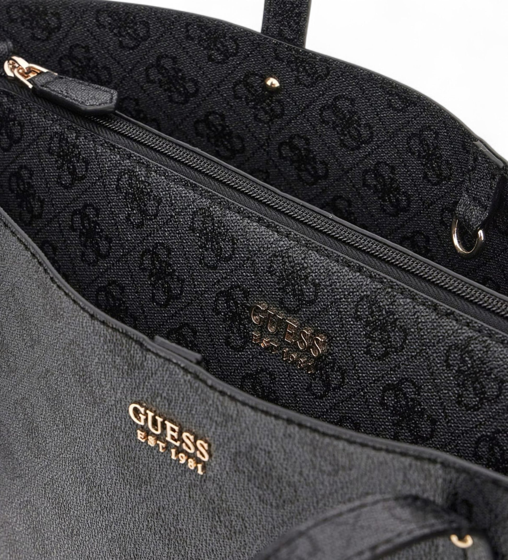 Guess Brenton Tote Shopper imitatieleer antraciet