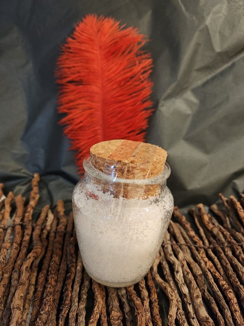 56 Punten....Gezicht scrub – hand gemaakt van fijn zeezout en olie