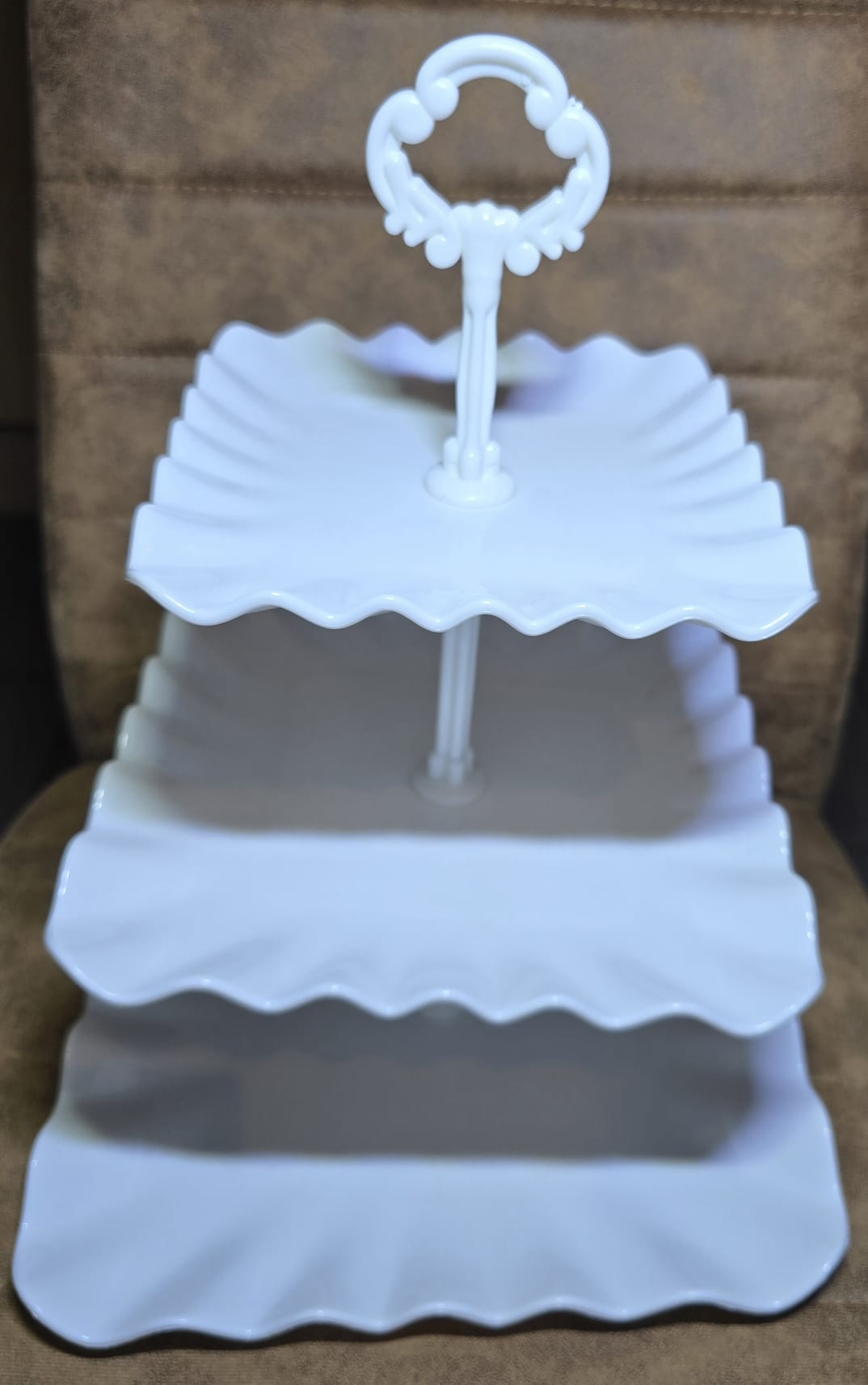 Etagere 4-delige set met dienbladen - Vierkant